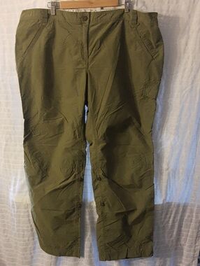 Lands' End Olive Green Track Pants